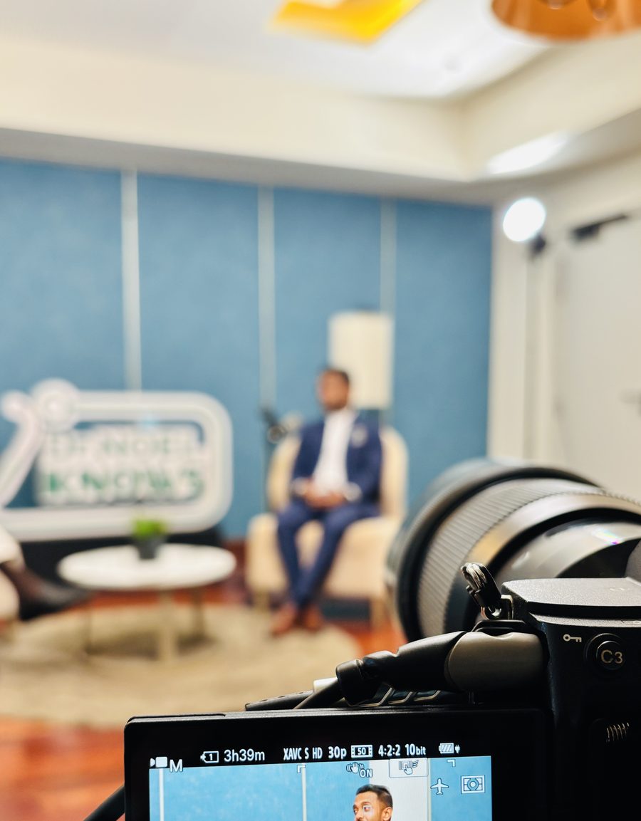 Being filmed for television